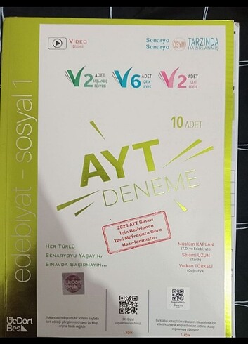 345 ayt branş denemeleri 