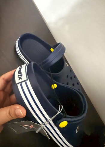 44 Beden mavi Renk Crocs Erkek Mavi Cırtlı Terlik