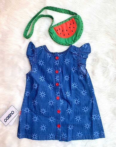Zara Overdo karpuz çantalı elbise