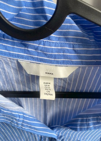 H&M Mavi Çizgili Gömlek Elbise