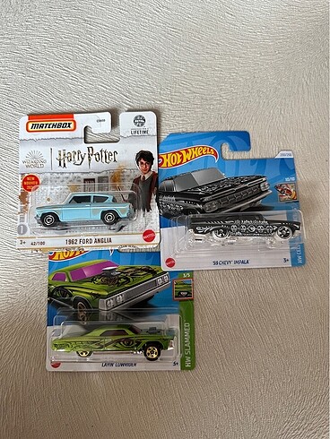 Hot wheels regular 3lü lot