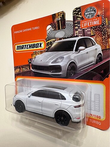 xs Beden beyaz Renk Matchbox Porsche Cayenne