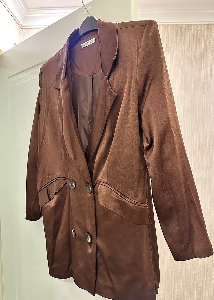 Saten Blazer - Görsel 2