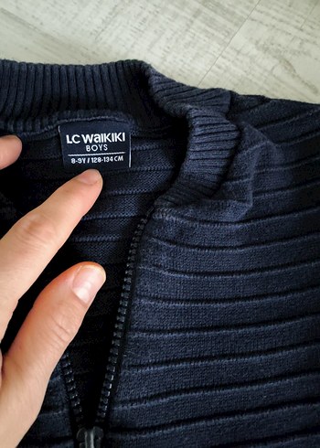LC Waikiki Fermuarlı Siyah Erkek Triko