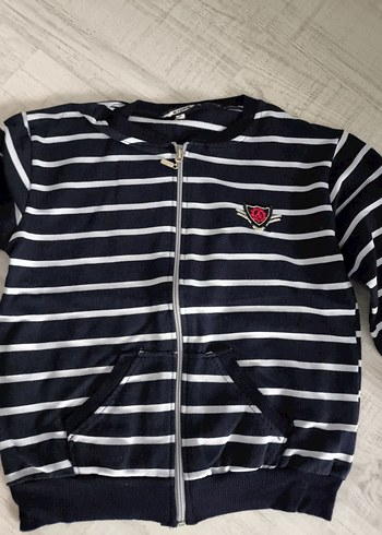 5 Yaş Beden gri Renk Erkek Çocuk Fermuarlı Uzun Kollu Sweatshirt