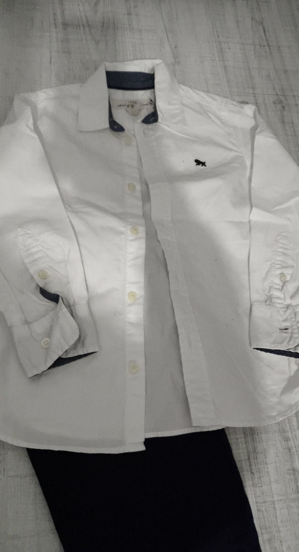 Düğmeli Pamuklu Bebek Erkek Takımı - Görsel 2