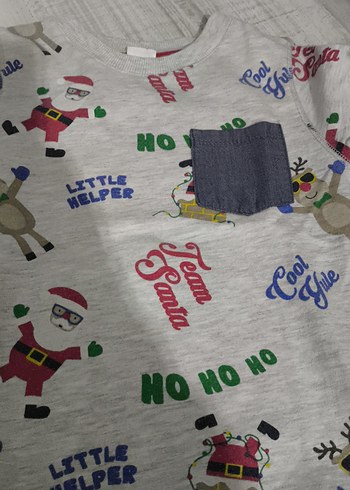 Erkek Çocuk Gri Baskılı Sweatshirt - Görsel 2