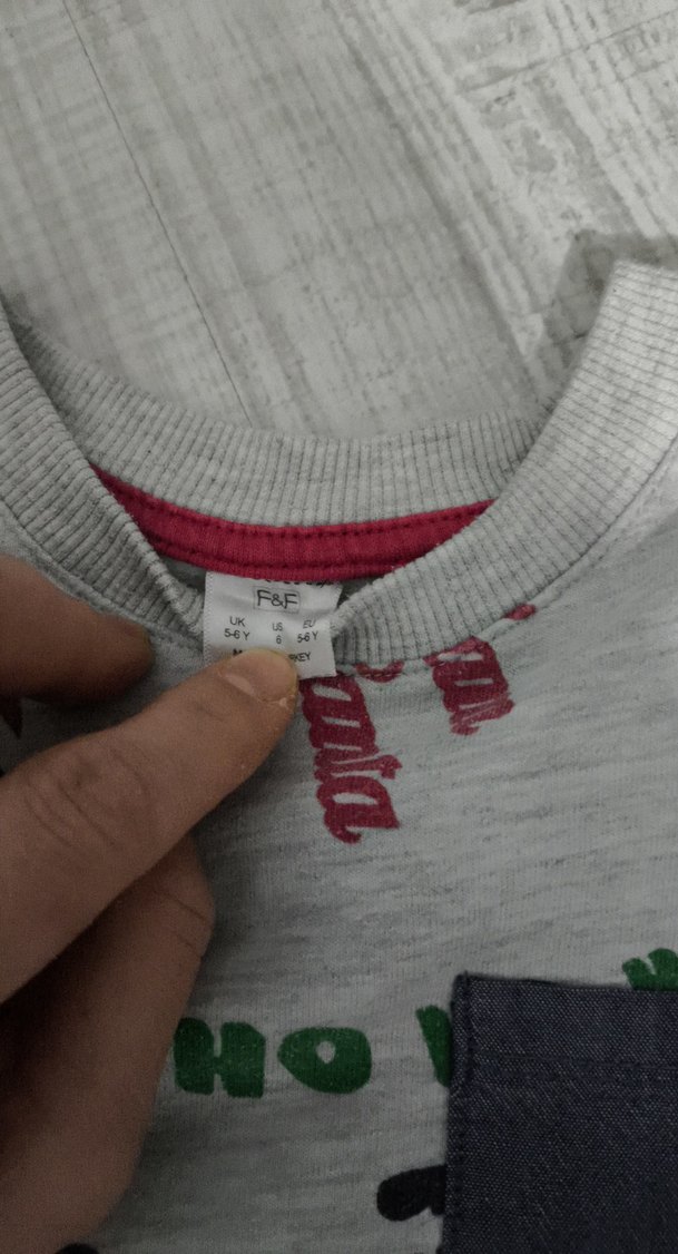 Erkek Çocuk Gri Baskılı Sweatshirt - Görsel 3