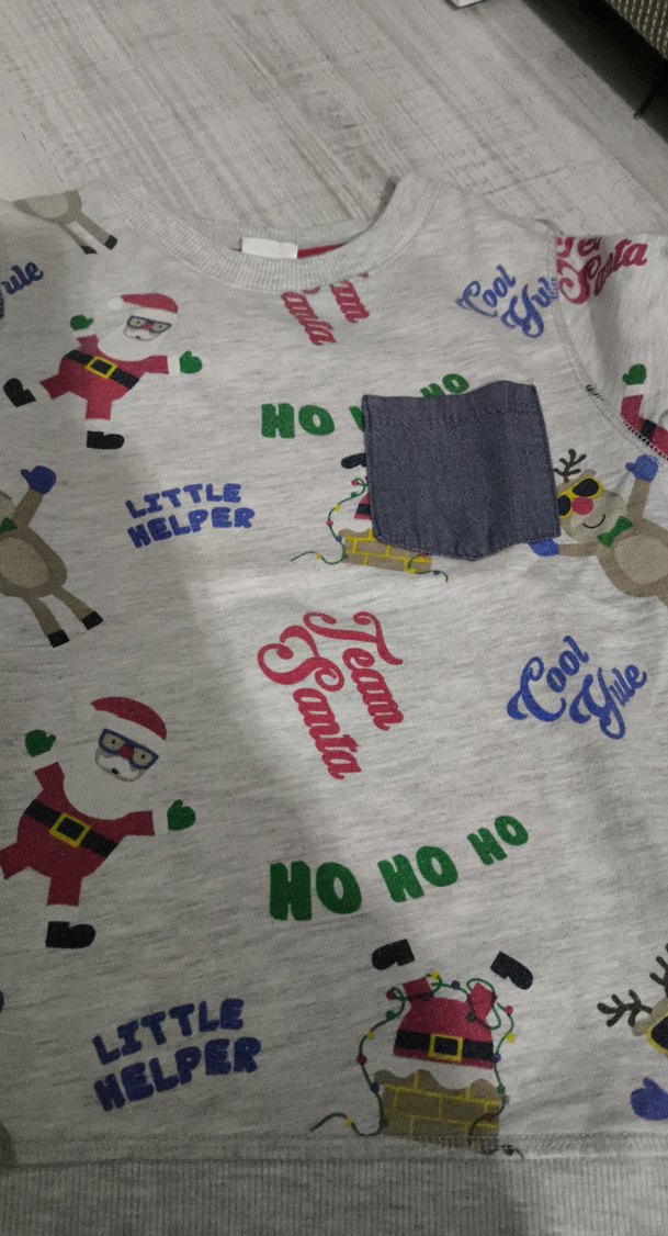 Erkek Çocuk Gri Baskılı Sweatshirt - Görsel 2