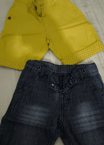 Sarı Kemerli Erkek Çocuk Kısa Pantolon - Görsel 2