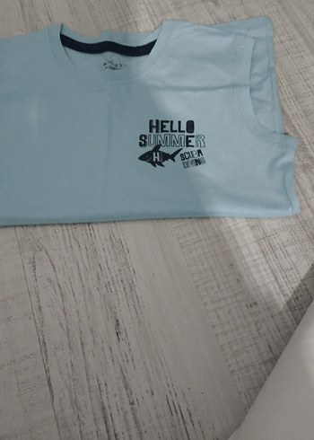 Gri Erkek Çocuk Broxen Baskılı Kolsuz Tişört - Görsel 6