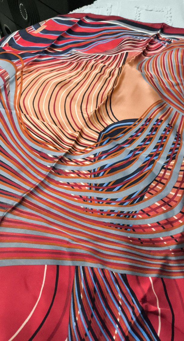 Kadın Çok Renkli Çizgili Şal - Görsel 2