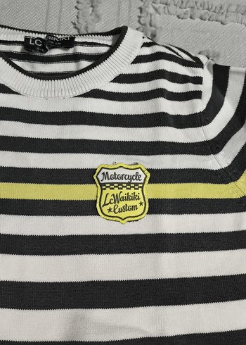 Erkek Çocuk Çizgili Triko Kazak - Görsel 2