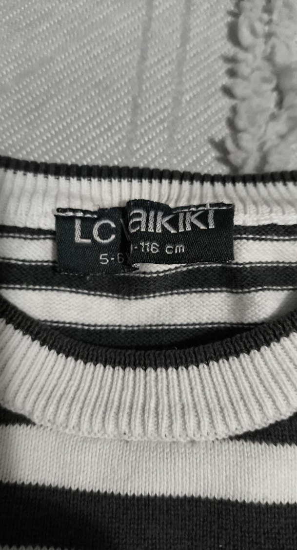 Erkek Çocuk Çizgili Triko Kazak - Görsel 3