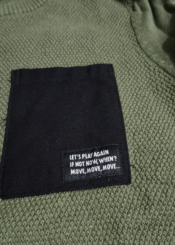 Erkek Çocuk Haki Triko Kazak - Görsel 3