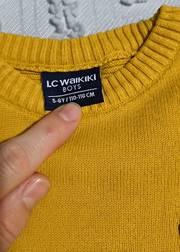 Sarı Erkek Çocuk Triko Kazak - Görsel 2