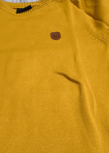 Sarı Erkek Çocuk Triko Kazak - Görsel 3