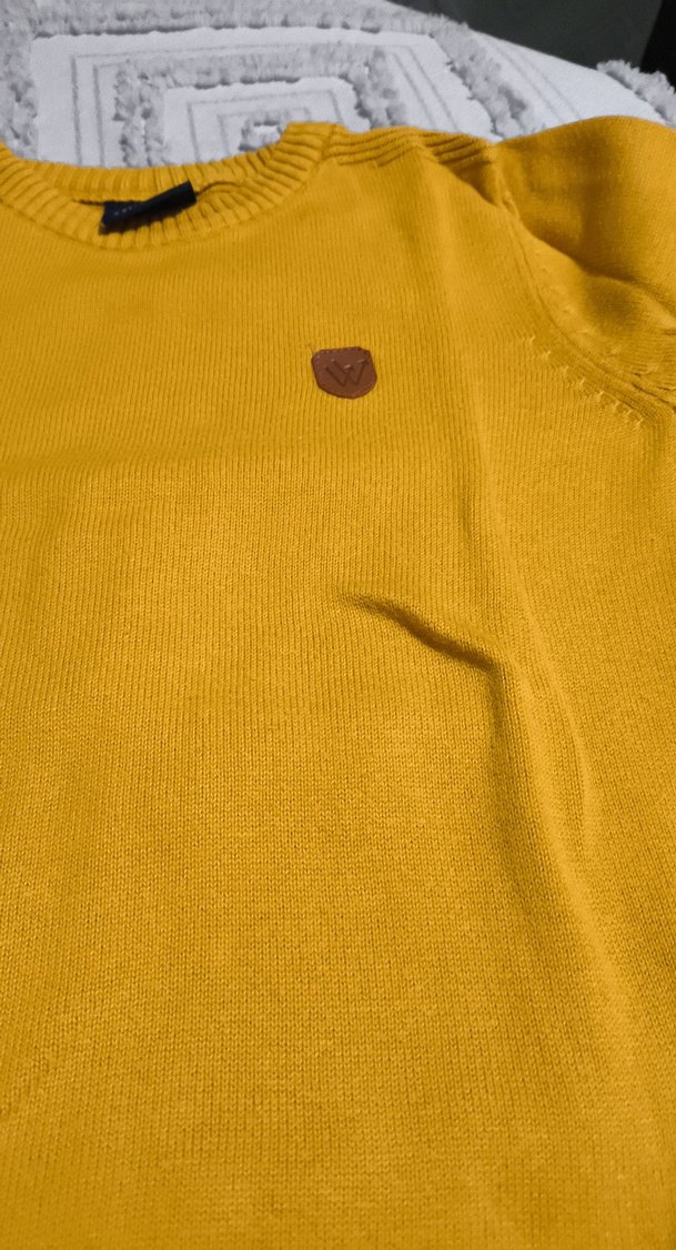 Sarı Erkek Çocuk Triko Kazak - Görsel 3