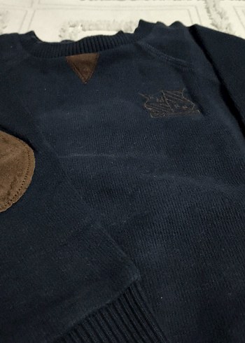 Erkek Çocuk Kahverengi Triko Sweatshirt - Görsel 3