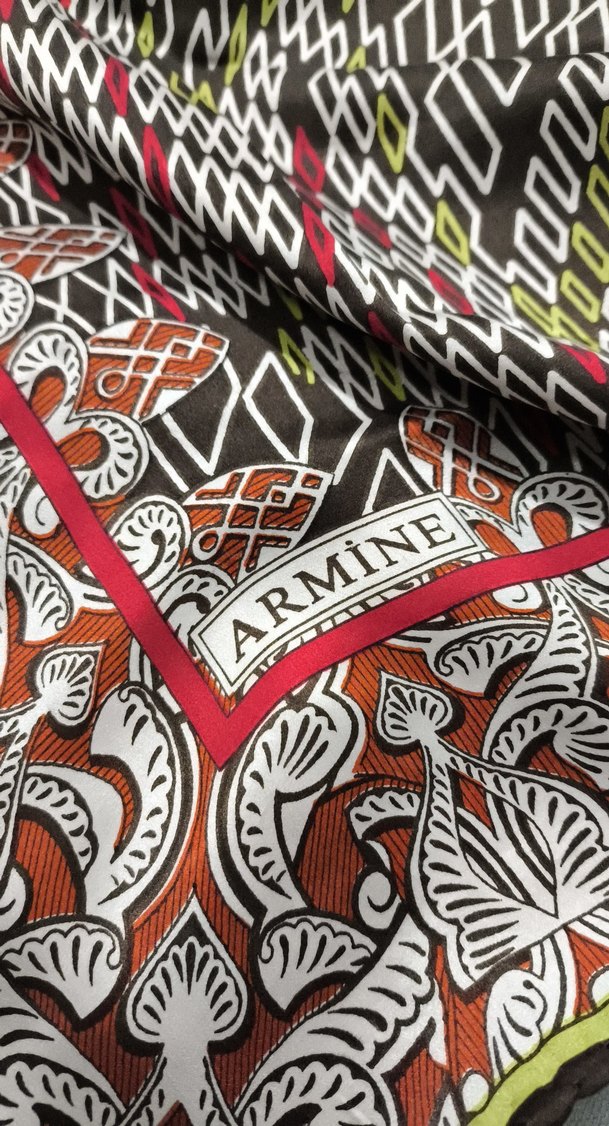 Kadın iprk eşarp Çok Renkli Fular - Görsel 3