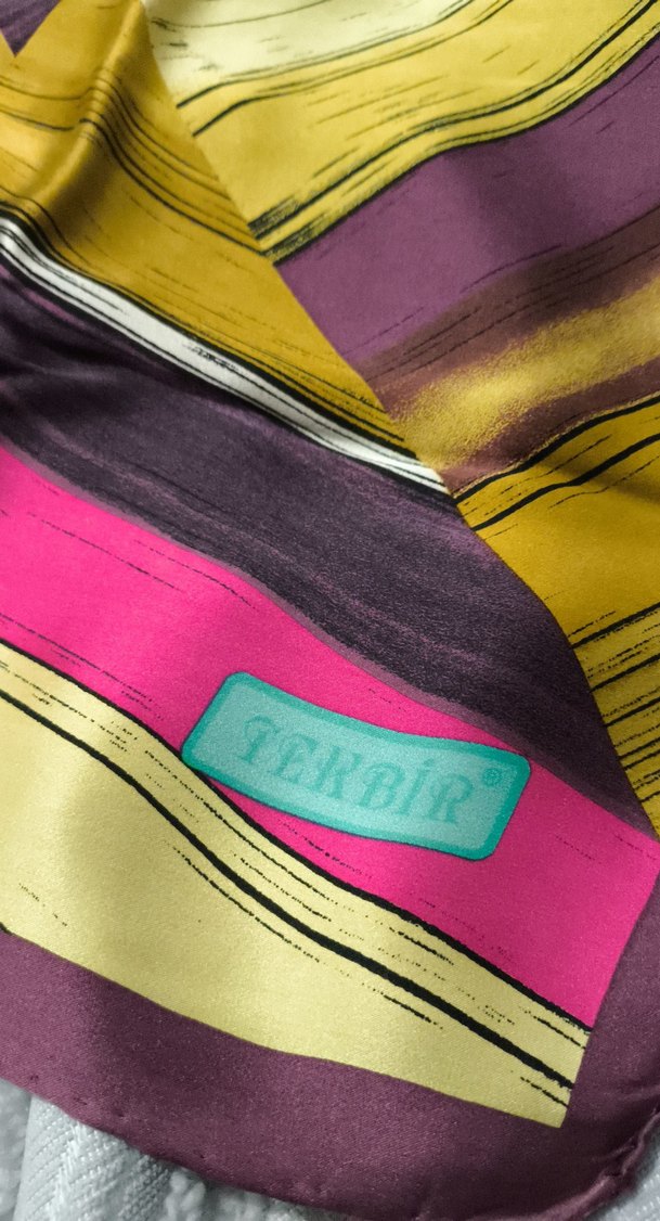 Renkli İpek Görünümlü Kadın Fuları - Görsel 2