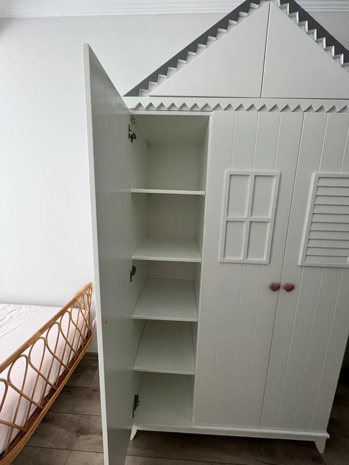 Beyaz Çocuk Gardırobu - Görsel 4