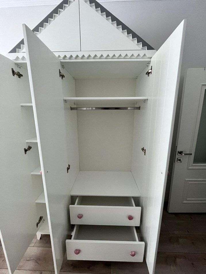 Beyaz Çocuk Gardırobu - Görsel 2