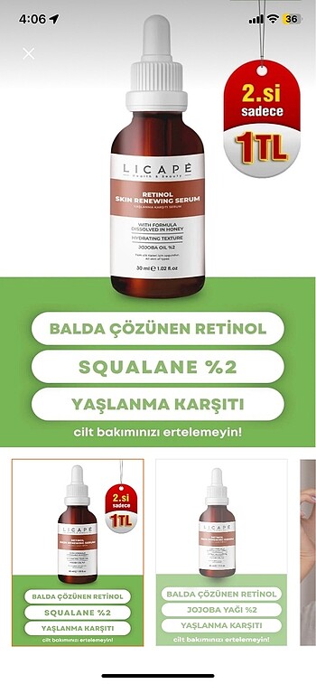 Beden retinol