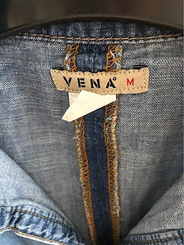 m Beden mavi Renk Vena kot elbise