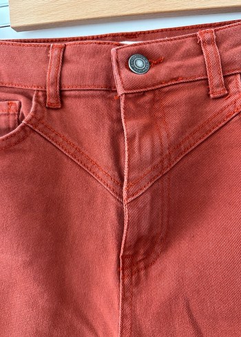 Kiremit Rengi Kadın Jean Pantolon - Görsel 3
