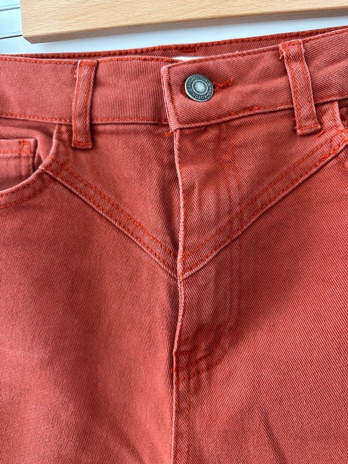 Kiremit Rengi Kadın Jean Pantolon - Görsel 3