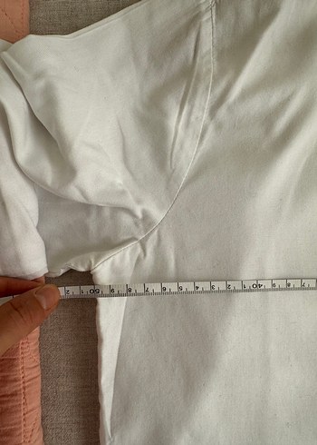 Düğmeli Beyaz Kadın Gömlek - Görsel 4