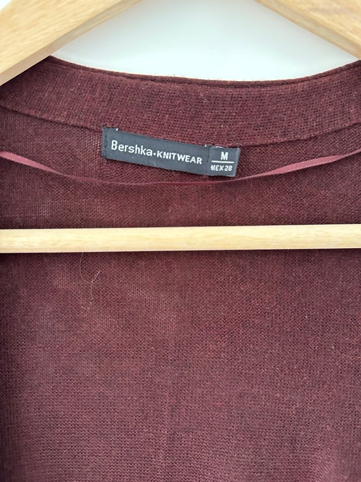 Bordo Kadın Midi Hırka - Görsel 3