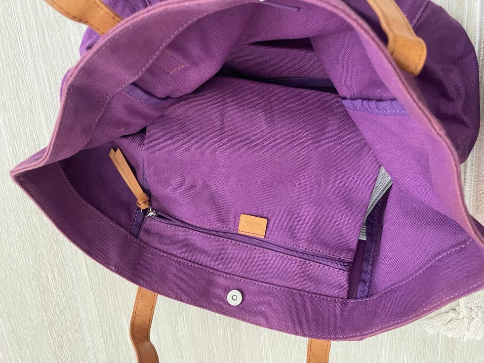 Mor Shopper Mango Kadın Çanta - Görsel 3