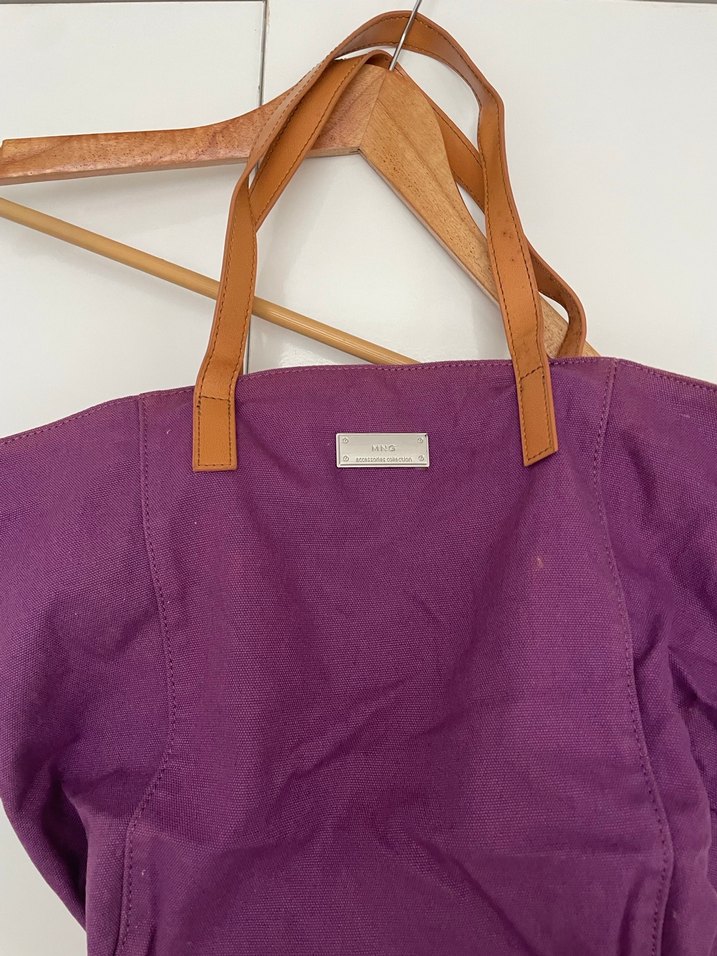 Mor Shopper Mango Kadın Çanta - Görsel 2