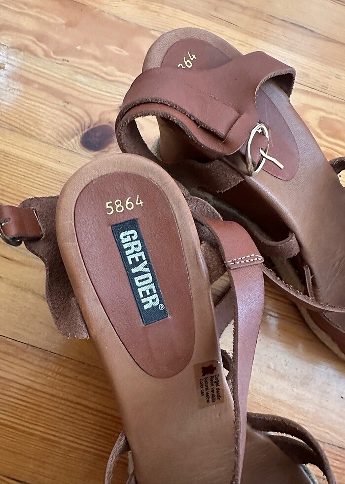 Dolgu Topuk Greyder Sandalet - Görsel 5