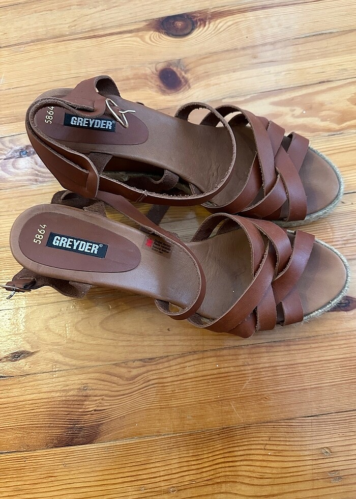 Dolgu Topuk Greyder Sandalet - Görsel 4