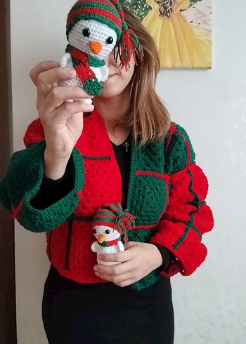 Noel için Bohem Kadın  Hırka - Görsel 5