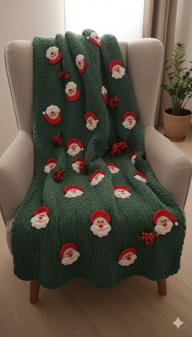 Nakışlı Çok Renkli Yumuşak Battaniye - Görsel 2