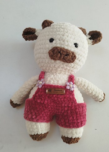 El Yapımı Peluş Oyuncak İnek - Görsel 2