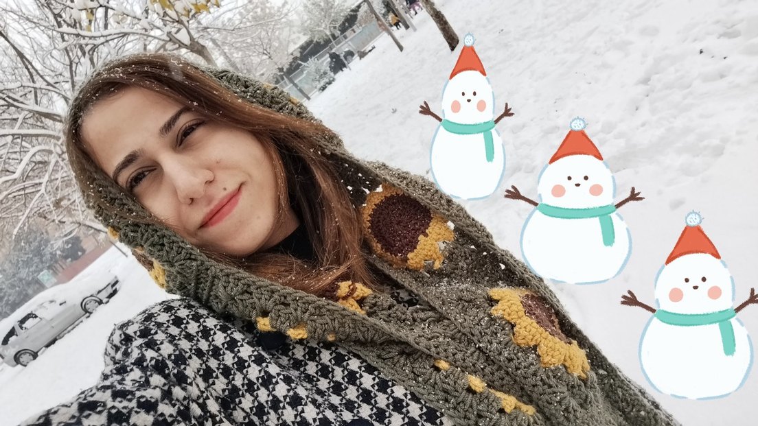 Örgü balaclavalı atkı - Görsel 2