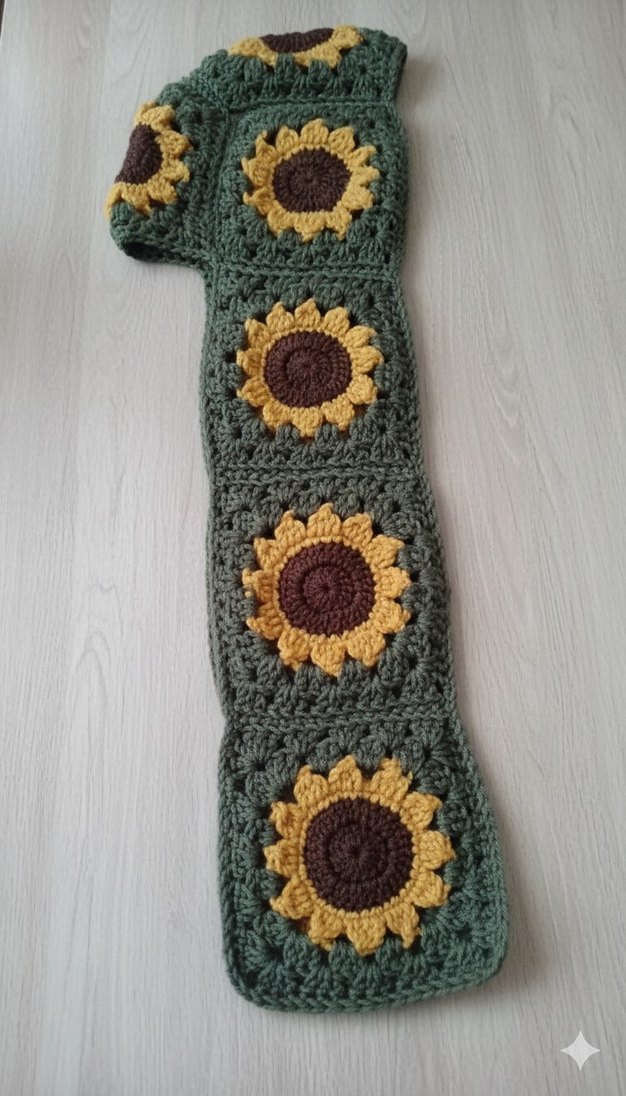 Örgü balaclavalı atkı - Görsel 3