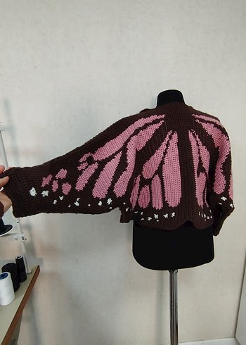 Butterfly (kelebek) örgü Hırka - Görsel 3