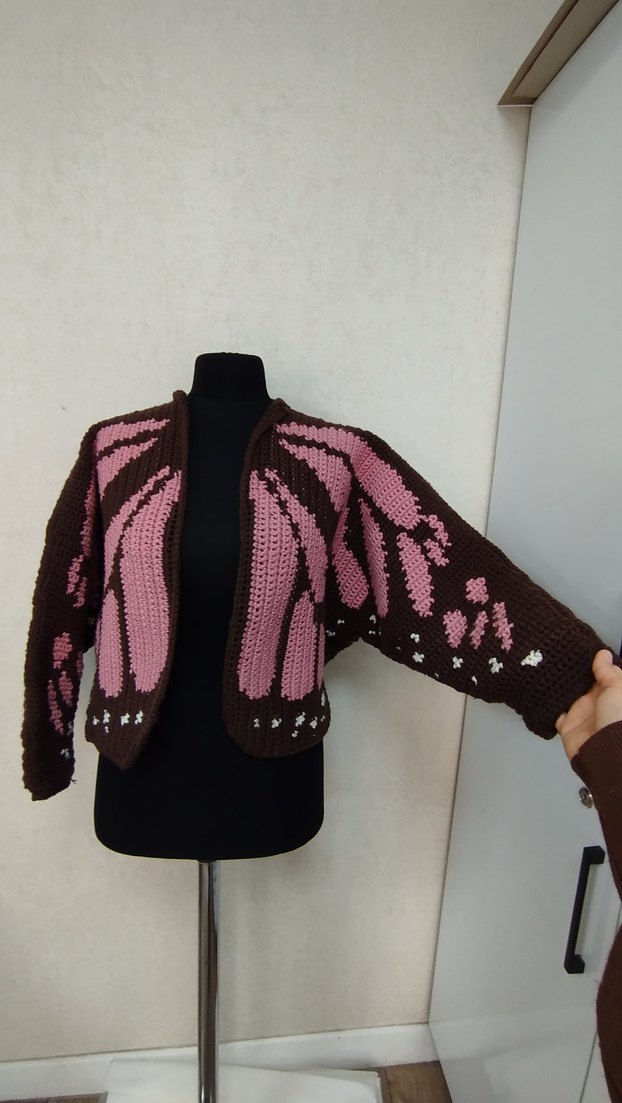 Butterfly (kelebek) örgü Hırka - Görsel 5