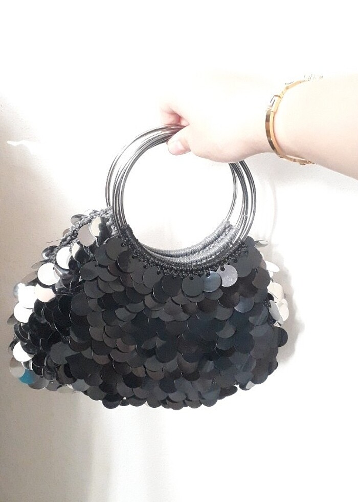 pullu şık gece çantaları - Görsel 4