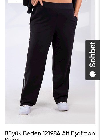 Kadın Siyah Uzun Spor Kumaş Pantolon - Görsel 5