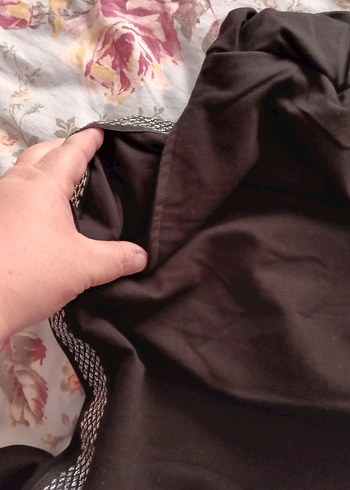 Kadın Siyah Uzun Spor Kumaş Pantolon - Görsel 2