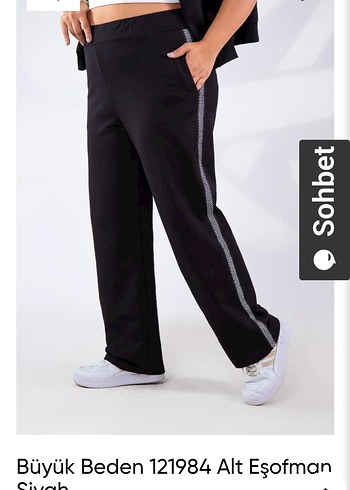 Kadın Siyah Uzun Spor Kumaş Pantolon - Görsel 4