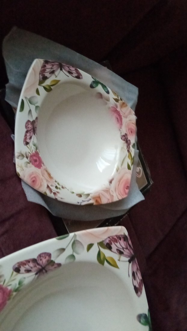 modern çiçek desenli servis takımı - Görsel 3