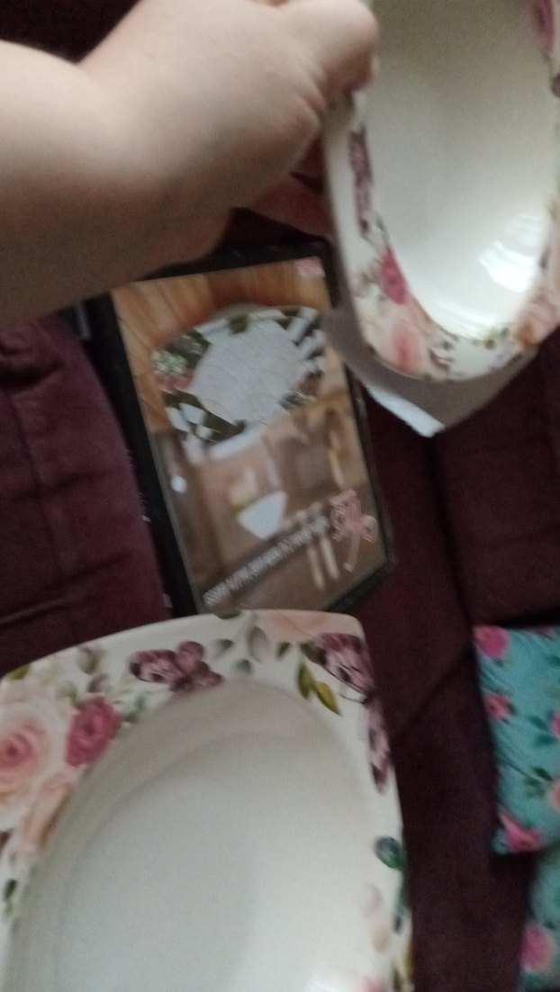 modern çiçek desenli servis takımı - Görsel 4